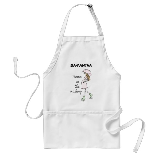 Mama in the making custom adult apron (Front)