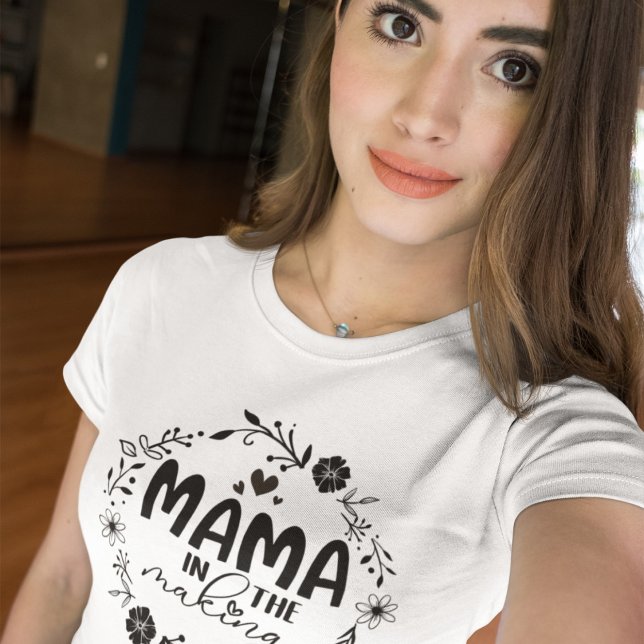 Mama in the Making Pregnancy Announcement Women T-Shirt (Creator Uploaded)