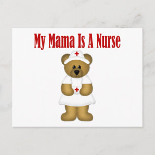 Mama Is A Nurse Bear Postcard