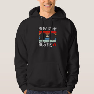 Mama Is My Bestie Squad Best Friend With Hearts Hoodie