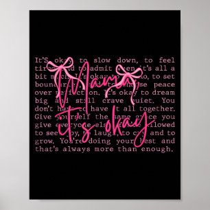 Mama Its Okay Mothers Day Mental Health Mum Life Poster