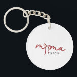 MAMA Keychain 2026 – Minimalist Mama Design, Mom G<br><div class="desc">This cute mama mug features a stylish bow design with 2026,  making it a perfect gift for moms. A minimalist and elegant design ideal for daily coffee or tea. Great for Mother’s Day,  birthdays,  or special occasions to celebrate moms.</div>