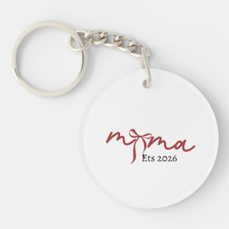 MAMA Keychain 2026 – Minimalist Mama Design, Mum G
