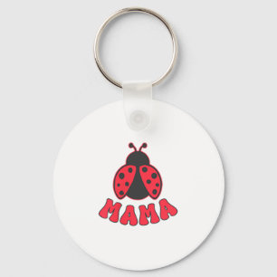Mama Ladybug First Birthday Girl Family Matching P Key Ring