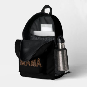 'Mama' Leopard Design Trendy Birthday Gift Printed Backpack