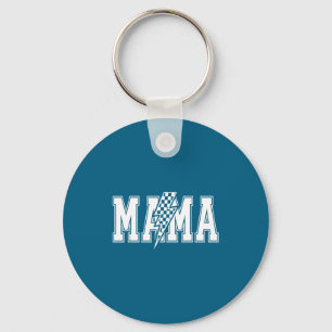 Mama lightning bolt graphic retro mum pride bold key ring