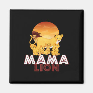 Mama Lion - Big Cat Family Mother Children Tee Magnet