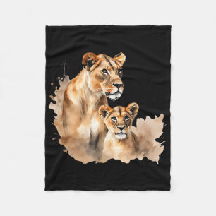 Mama Lioness Tee New Mum Lion Mummy Gift For Mothe Fleece Blanket