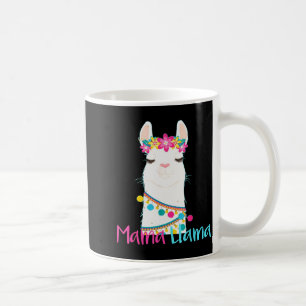 Mama Llama Funny Mother's Day Shirt For Women Mom  Coffee Mug