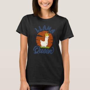 Mama Llama Queen Animal For Women Girls 1 T-Shirt
