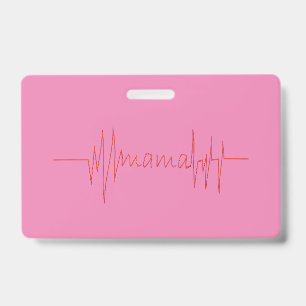 Mama love Mother's day gift for best MOM day Gift ID Badge