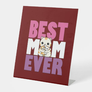 Mama love Mother's day gift for best MOM day Gift Pedestal Sign