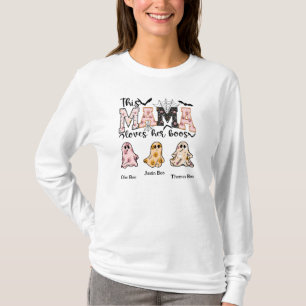 Mama Loves Her Boos - Personalised 3 Baby Boos T-Shirt
