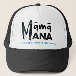 MĀMĀ MANA "all the moons" Trucker Hat