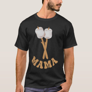 Mama marshmallow happy camper 1st birthday camping T-Shirt