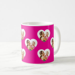 Mama & Me – Heart Photo Collage Personalised Coffee Mug
