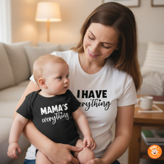 Mama & Me Matching "Mama's Everything" Newborn Baby Bodysuit