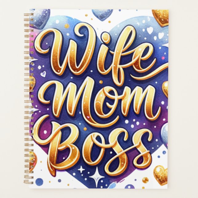 Mama Merry Christmas Happy X-mas mum mother mummy Planner (Front)