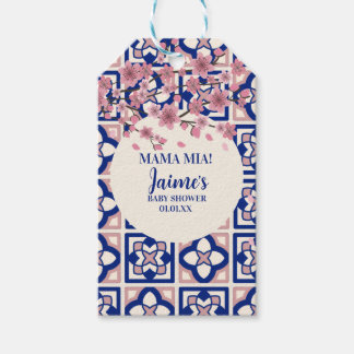 Mama Mia Baby Shower Cherry Blossoms Gift Tags