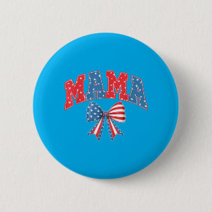 Mama Mini Cute 4th Of July Mum Kids Aamerican 6 Cm Round Badge