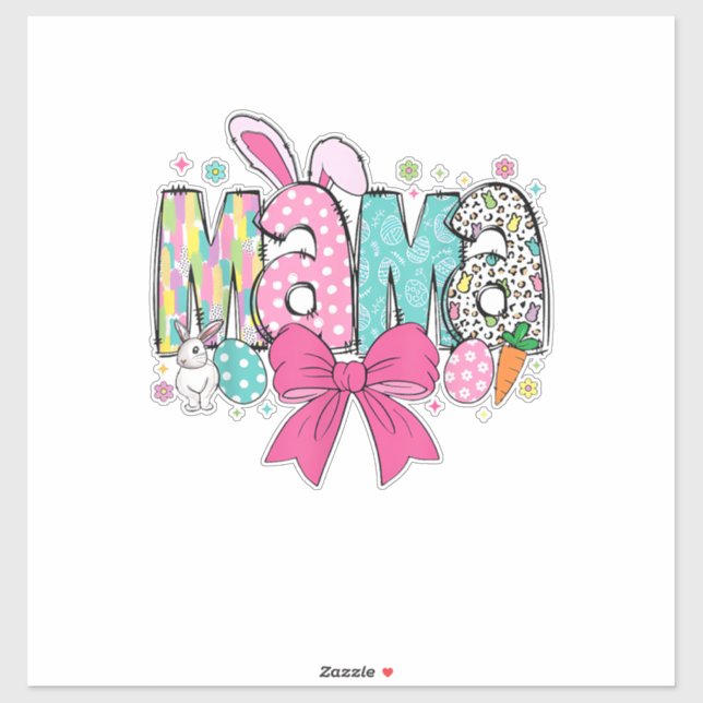 Mama Mini Easter Matching Mama Bunny Easter Day T- (Sheet)