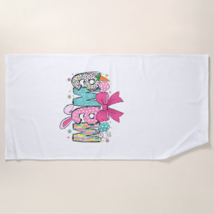 Mama Mini Easter Matching Mama Bunny Easter Day T- Beach Towel