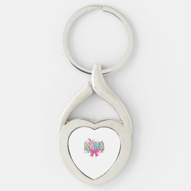 Mama Mini Easter Matching Mama Bunny Easter Day T- Key Ring (Front)