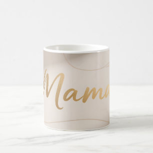 Mama Minimal Luxury Script Design Coffee Mug