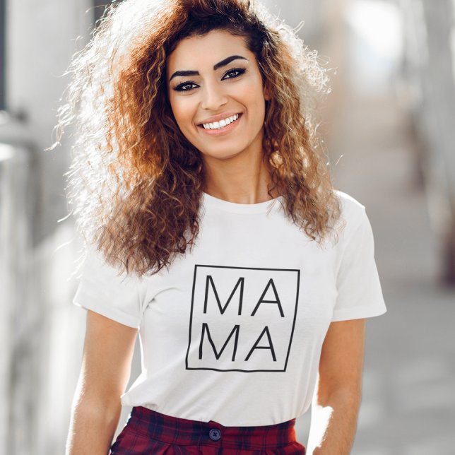 Mama | Modern Mum Mother's Day Stylish Minimalist T-Shirt (Creator Uploaded)