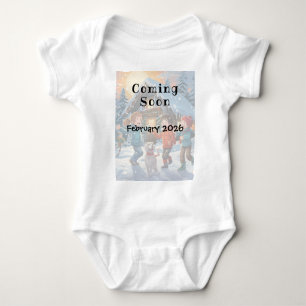 Mama Mom Cute Pregnancy Announcement Baby Bodysuit