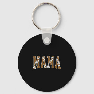 Mama Mom Touchdown American Footll Game Day Thanks Key Ring