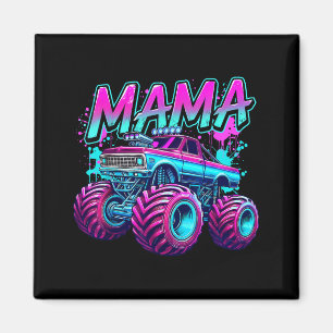 Mama Monster Truck for Kid Girl Women Mum Family Magnet