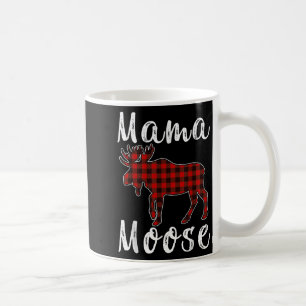 Mama Moose Family Christmas Pajama Red&amp; Black  Coffee Mug