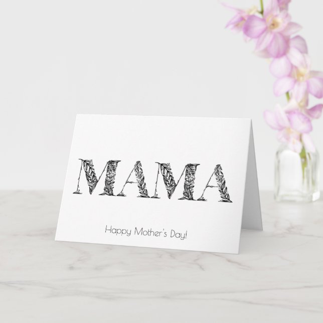 Mama Mother's Day Card (Orchid)