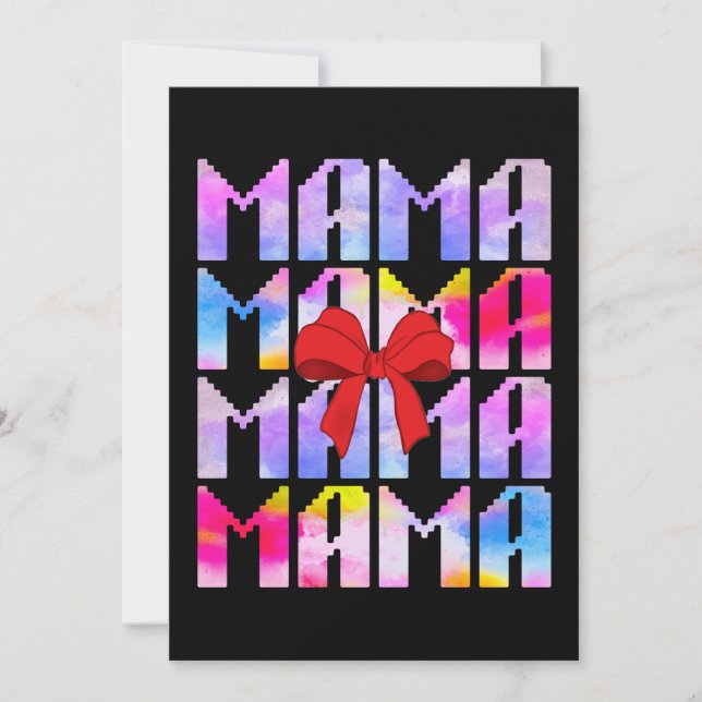 Mama Mothers Day Gift For Mum Invitation (Front)