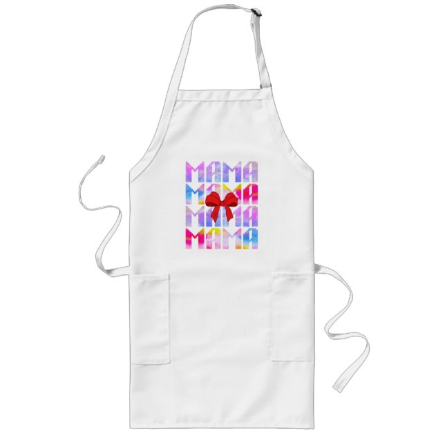 Mama Mothers Day Gift For Mum Long Apron (Front)