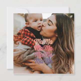 Mama Mother's Day Personalised Photo Card