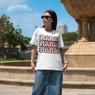 Mama Mother's Day Retro Pink T-Shirt