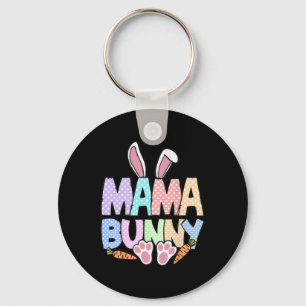 Mama Mum Bunny Easter Day Cute Rabbit Bunny Family Key Ring