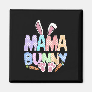 Mama Mum Bunny Easter Day Cute Rabbit Bunny Family Magnet