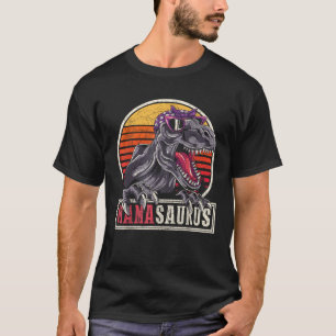 Mama Mum Gift Idea Dinosaur Family Mamasaurus T Re T-Shirt