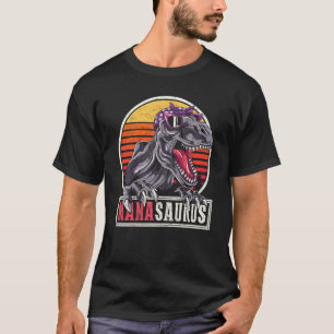 Mama Mum Idea Dinosaur Family Mamasaurus T Rex T-Shirt