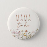 Mama Mum to Be Wildflower Baby Shower 6 Cm Round Badge<br><div class="desc">Celebrate the radiant mama-to-be in style with our Wildflower Baby Shower Terracotta Mama-to-Be Button, a charming and heartfelt accessory that adds a touch of natural beauty to your baby shower festivities. This button is thoughtfully designed with delicate wildflower illustrations against a warm terracotta backdrop, capturing the essence of the great...</div>