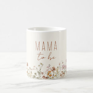 Mama Mum to Be Wildflower Baby Shower Coffee Mug