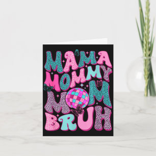 Mama mummy mum broh leopard mothers day funny wome card