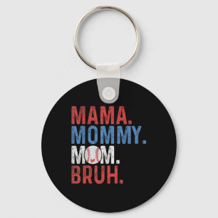 Mama Mummy Mum Bruh Baseball Mum Mothers Day Vinta Key Ring