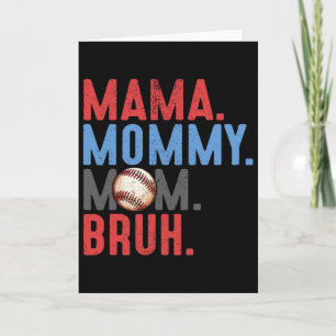 Mama Mummy Mum Bruh Bysebyll Mothers Day Vintage F Card