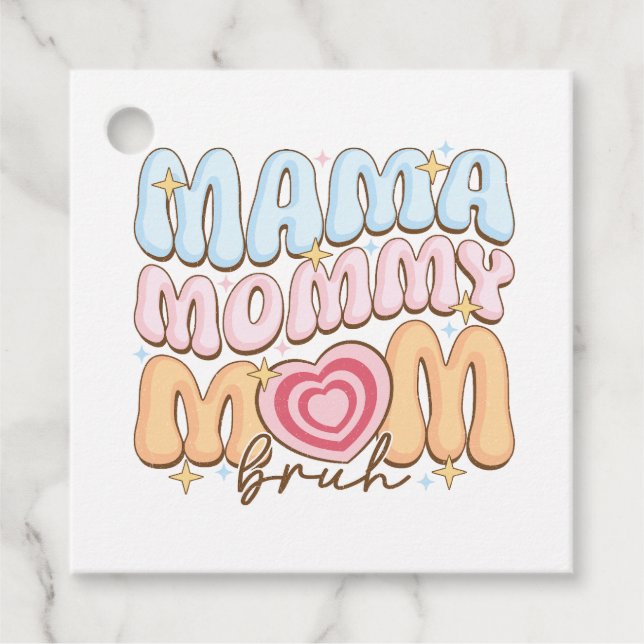 Mama Mummy Mum Bruh Favour Tags (Front)