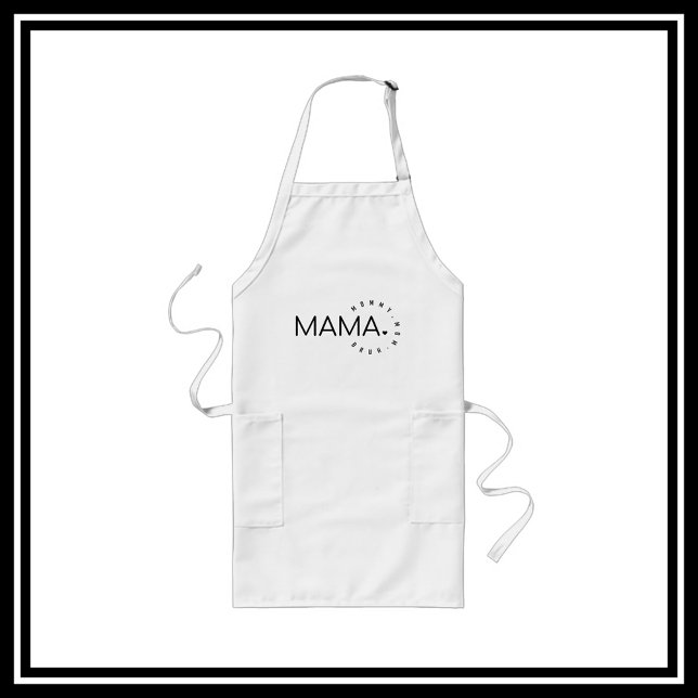 Mama Mummy Mum Bruh  Long Apron (Mama Mommy Mom Bruh Funny Mom Apron
)