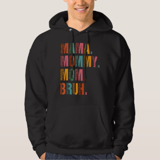 Mama Mummy Mum Bruh Mummy And Me  Boy Mum Life Leo Hoodie